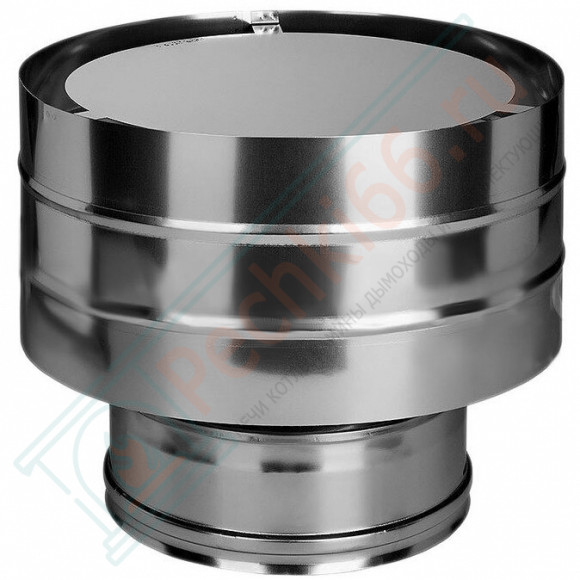 Дефлектор на трубу с изол (НЕРЖ-321/0,5-НЕРЖ-439/0,5) d-150/230 (Дымок-Lux) в Омске