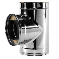 Тройник 90° V50R с изол (AISI-321/0,8-AISI-304/0,5) d-104/200 (Вулкан-Cerablanket)