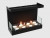 Встраиваемый биокамин Lux Fire Фронтальный 640 S