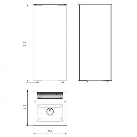 Электрическая печь для бани и сауны Sangens W12G White