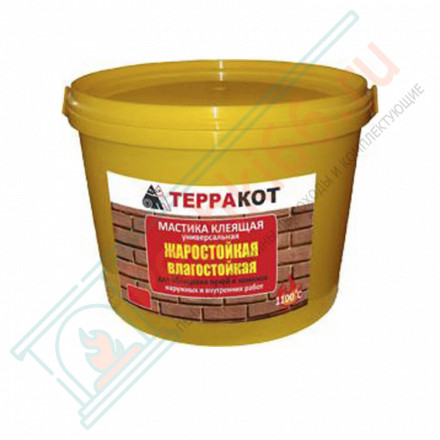 Мастика жаростойкая, универсальная "Терракот" 2,5 кг (Терракот)