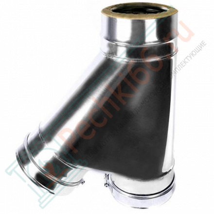 Сэндвич-тройник 45° (AISI-316L/0,5-AISI-304/0,5) d-200/250 (Craft-GS-25)