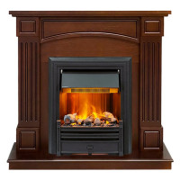 Каминокомплект Boston - Темный дуб (Высота 925см) с электроочагом Brookline Black (Dimplex)