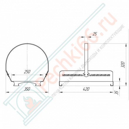 Дровница VKN111-ACP, античная медь (Вулкан)