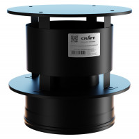 Оголовок с ветрозащитой (AISI-316L/0,8-430/ЭМАЛЬ) d-120/220 (Craft-HF-50BP) Оголовок с ветрозащитой (AISI-316L/0,8-430/ЭМАЛЬ) d-120/220 (Craft-HF-50BP)