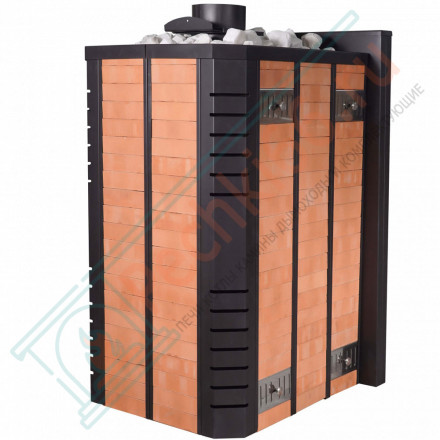 Печь для русской бани № 06МК-16 в кирпичном кожухе (Тройка) до 16м3
