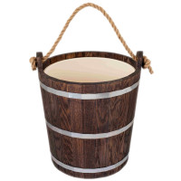 Запарник 20л. с пластиковой вставкой, Дуб в темном (Woodson)