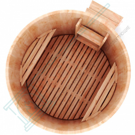 Купель кедровая круглая 120х120х120 (НКЗ)