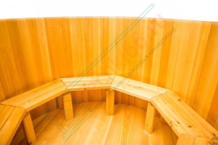 Купель кедровая круглая 120х120х120 (НКЗ)