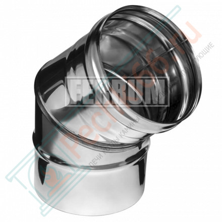 Колено 45° (НЕРЖ-430/0,5) d-115 (Ferrum GS)