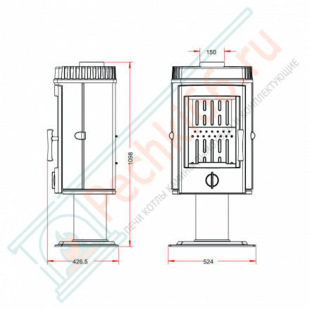 Печь-камин MAIRY (INVICTA)