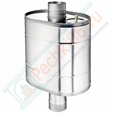 Натрубный бак для воды (НЕРЖ-439/0,8мм) 70 л, d-120 (УМК)