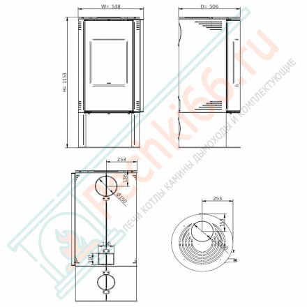 Печь-камин Amber (Solzaima)