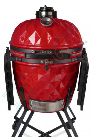Керамический гриль Diamond Egg XL красный