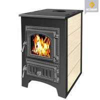 Печь-камин ПК-01-270,  бежевый (Везувий) до 150 м3