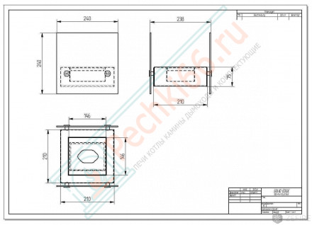 Настольный биокамин Rubicon, коричневый (ZeFire)