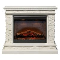 Электрический каминокомплект Calgary - Белый / Сланец белый с очагом Symphony 26'' DF2608-INT (Dimplex)