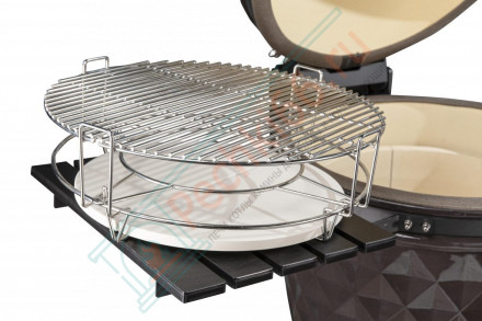 Керамический гриль Diamond Egg XL серый