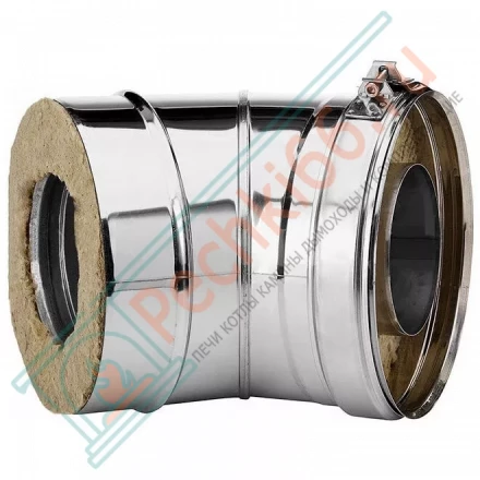 Отвод 30° V50R с изол (AISI-321/0,8-ОЦИНК-RAL/0,5) d-200/300 (Вулкан)