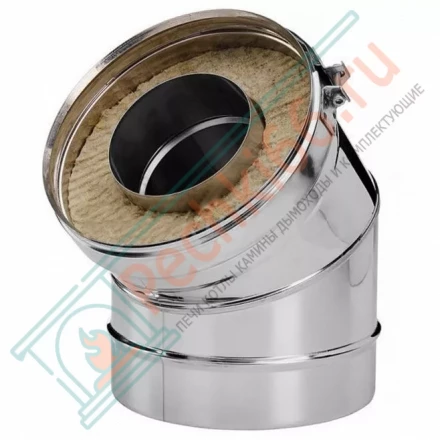 Отвод 30° V50R с изол (AISI-321/0,8-ОЦИНК-RAL/0,5) d-200/300 (Вулкан)