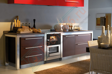 Печь с варочной поверхностью Vicenza Nero Antracite (La Nordica)