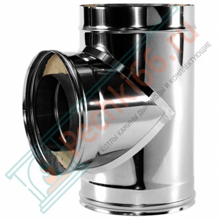 Тройник 90° V50R с изол (AISI-321/0,8-ОЦИНК-RAL/0,5) d-115/215 (Вулкан)