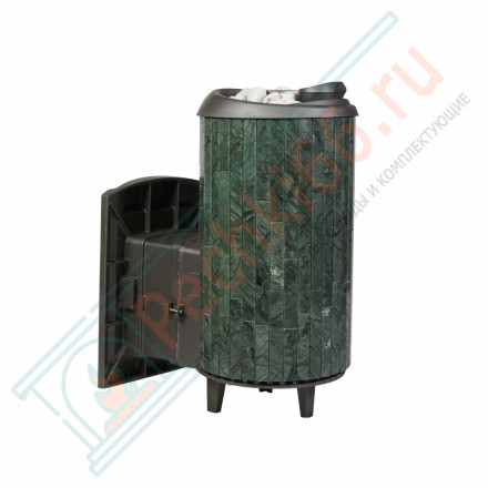 Банная печь Атмосфера XL, ламели "Верде Гватемала" наборный рисунок (ProMetall)