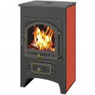 Печь-камин ПК-01-205, с плитой, красный (Везувий) Печь-камин ПК-01-205, с плитой, красный (Везувий)