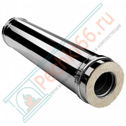 Сэндвич труба V50R с изол L=1000 (AISI-321/0,8-ОЦИНК-RAL/0,5) d-160/260 (Вулкан)
