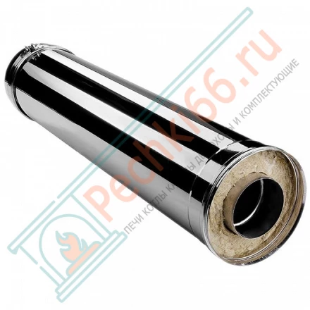 Сэндвич труба V50R с изол L=1000 (AISI-321/0,8-ОЦИНК-RAL/0,5) d-160/260 (Вулкан)