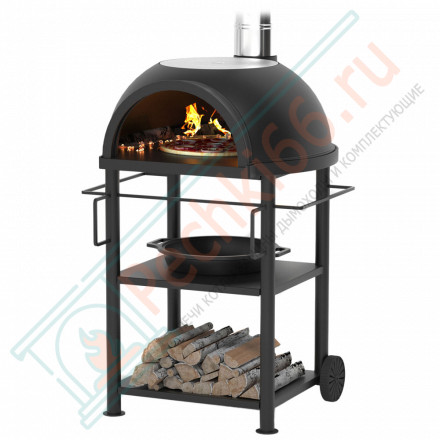 Садовая чугунная печь LEGENDA GARDEN с чугунным основанием (Везувий)