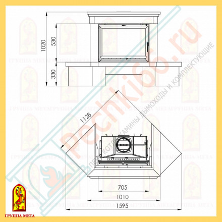 Облицовка Эльзас 700, бежевый, бежево-коричневый (Мета)