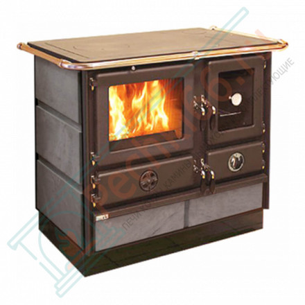 Печь-плита Magnum Super Termo Stone L/R, увеличенная топка и теплообменник, с талькохлоритом, левая или правая духовка (MBS) до 420 м3