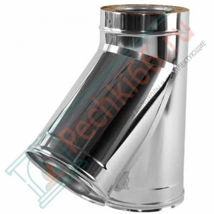 Тройник 45° V50R с изол (AISI-321/0,5-ОЦИНК-RAL/0,5) d-130/230 (Вулкан)