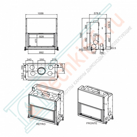 Каминная топка Forma B95 (MCZ)
