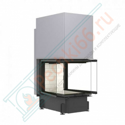Топка Дельта 700 три стекла подовое горение принтинг (Экокамин)