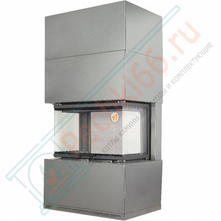 Камин Родос 800 графит белый шамот (ЭкоКамин)