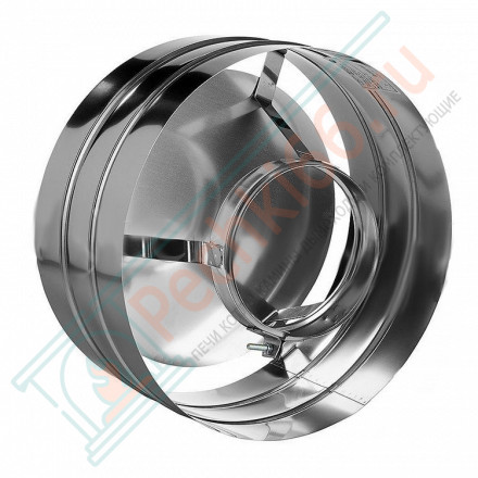 Зонт с ветрозащитой без изол (НЕРЖ-321/0,5) d-150 (Дымок-Lux)