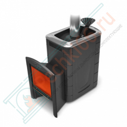 Печь для бани Гейзер 2014 Carbon Витра ЗК антрацит (T.M.F) до 18 м3