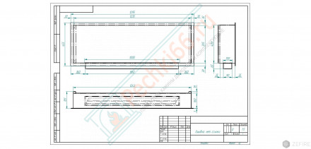 Биокамин FLAGMAN 1300 латунный (ZeFire)