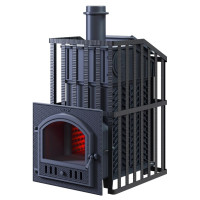 Чугунная печь для бани Гефест GFS-ЗК 18 (П) Ураган (ТехноЛит)