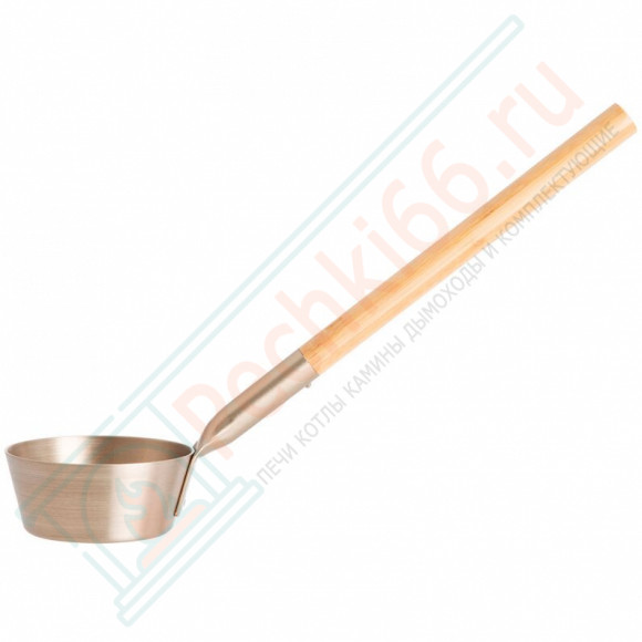 Черпак алюминиевый с бамбуковой ручкой для сауны Rento, шампань (Tammer-Tukku)