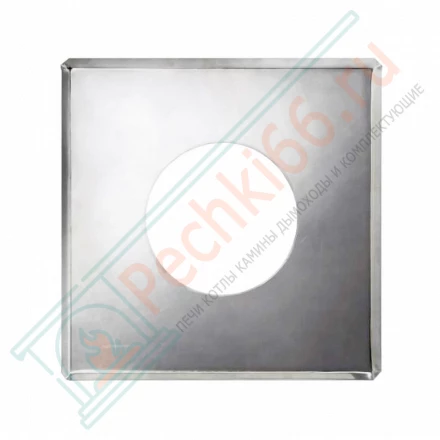 Фланец 700x700 на трубу с изол (НЕРЖ-430/0,5) d-130/210 (Дымок)