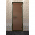 Дверь для хамама в бронзовом профиле, бронза матовая 200x90 (DoorWood) Дверь для хамама в бронзовом профиле, бронза матовая 200x90 (DoorWood)