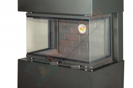 Камин Родос 800 черный шамот (ЭкоКамин)