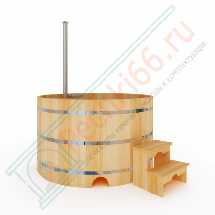 Японская баня Фурако круглая с внутренней печкой 200х200х120 (НКЗ)
