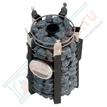 Банная печь Фредерика СТОУН стронг со стеклом (Добросталь)