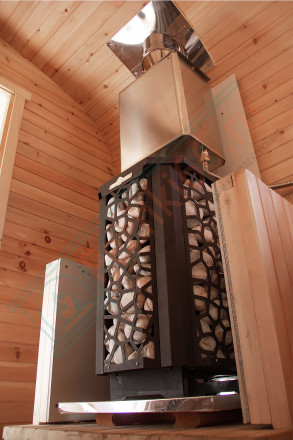 Печь для бани Hard 30L Саванна Панорама (Сталь-Мастер)