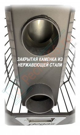 Печь для бани Пегас-26 сетка, закрытая каменка (Pegas)