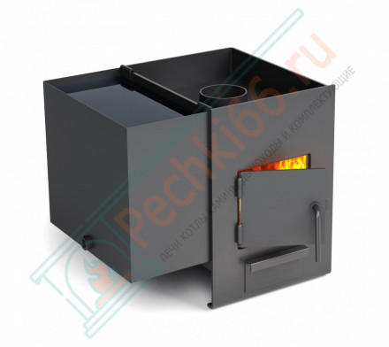 Печь для бани Двушечка carbon антрацит (T.M.F) до 18 м3